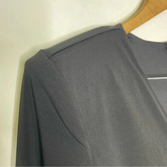 Eloquii Black Shoulder Pad Long Sleeve Dress Size 16 NWT - Picture 5 of 7